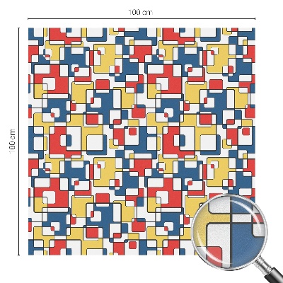 Geometriai alakzatok Öntapadós üvegfólia vitrázs mintával