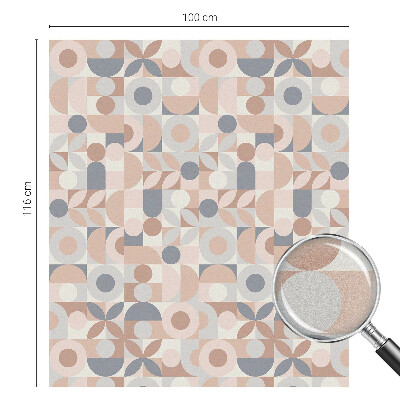 Absztrakt mozaik Öntapadós ablakfólia ólomüveg mintával