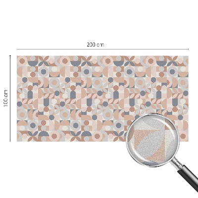 Absztrakt mozaik Öntapadós ablakfólia ólomüveg mintával