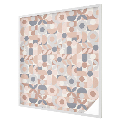 Absztrakt mozaik Öntapadós ablakfólia ólomüveg mintával