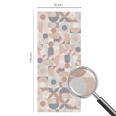 Absztrakt mozaik Öntapadós ablakfólia ólomüveg mintával