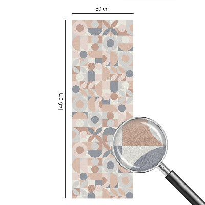 Absztrakt mozaik Öntapadós ablakfólia ólomüveg mintával