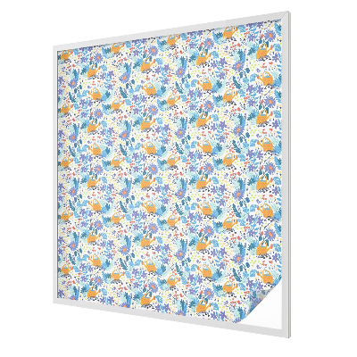 Növényi motívum Ablaküveg fólia belátásgátló