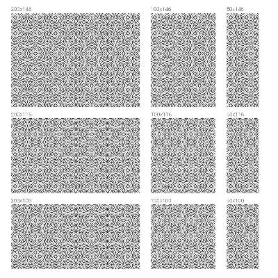 Geometriai félkörök Öntapadós üvegfólia vitrázs mintával