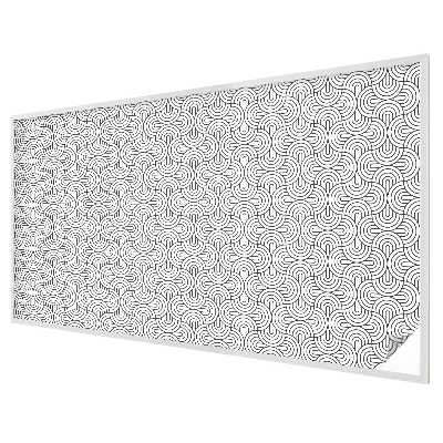 Geometriai félkörök Öntapadós üvegfólia vitrázs mintával