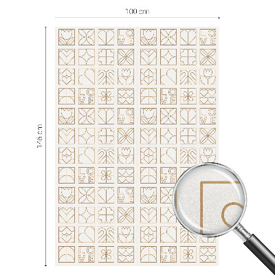 Geometrikus szerelem Öntapadós ablakfólia ólomüveg mintával