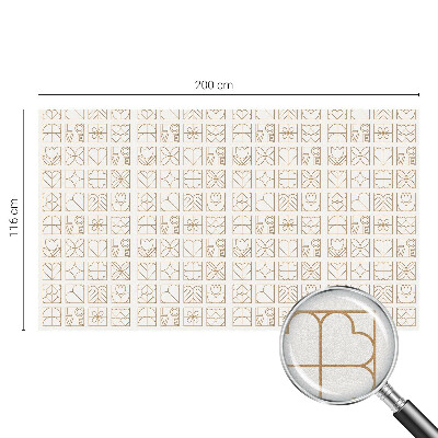 Geometrikus szerelem Öntapadós ablakfólia ólomüveg mintával