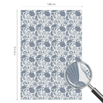 Óceáni élet Öntapadós üvegfólia vitrázs mintával