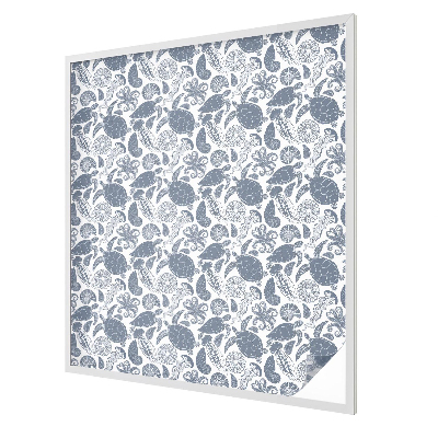 Óceáni élet Öntapadós üvegfólia vitrázs mintával