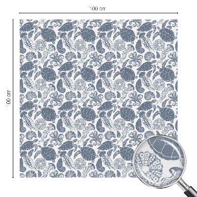 Óceáni élet Öntapadós üvegfólia vitrázs mintával