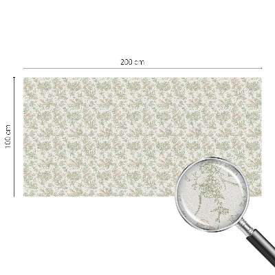 Madarak és növények Öntapadós ablakfólia ólomüveg mintával