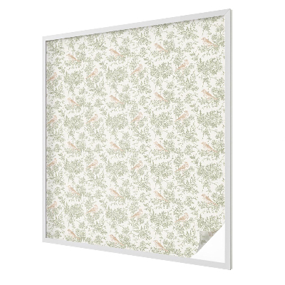 Madarak és növények Öntapadós ablakfólia ólomüveg mintával