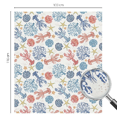 Rák korallok Ablaküveg fólia belátásgátló