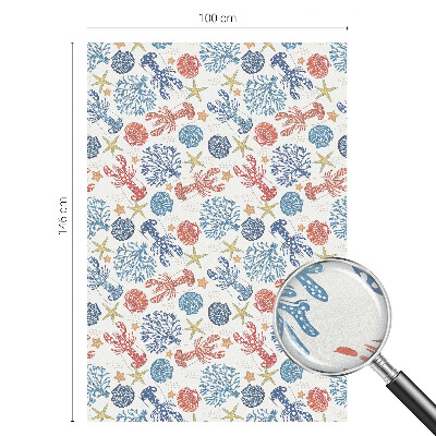 Rák korallok Ablaküveg fólia belátásgátló