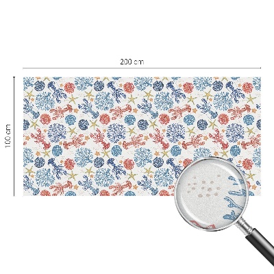 Rák korallok Ablaküveg fólia belátásgátló