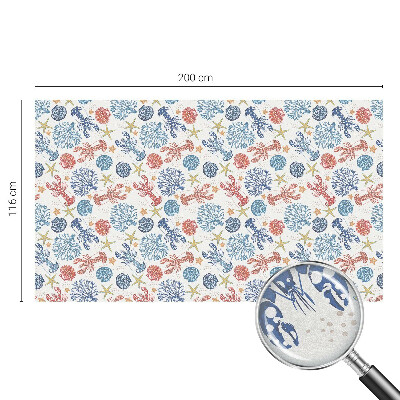 Rák korallok Ablaküveg fólia belátásgátló