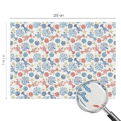 Rák korallok Ablaküveg fólia belátásgátló