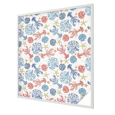 Rák korallok Ablaküveg fólia belátásgátló