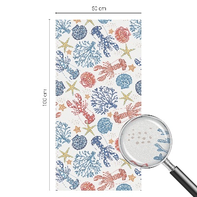 Rák korallok Ablaküveg fólia belátásgátló