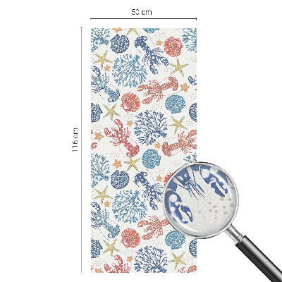 Rák korallok Ablaküveg fólia belátásgátló