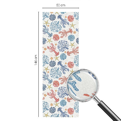 Rák korallok Ablaküveg fólia belátásgátló