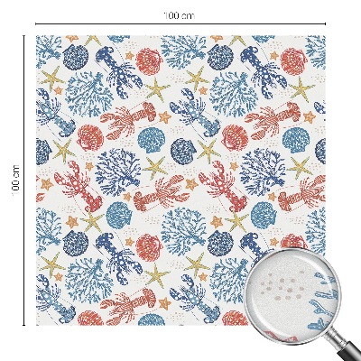 Rák korallok Ablaküveg fólia belátásgátló