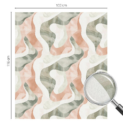 Színes hullámok Üvegfólia ablakra