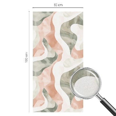 Színes hullámok Üvegfólia ablakra