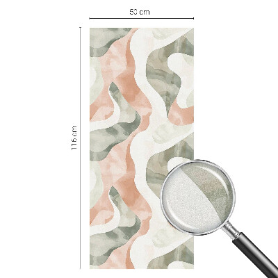 Színes hullámok Üvegfólia ablakra