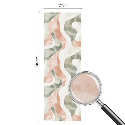 Színes hullámok Üvegfólia ablakra