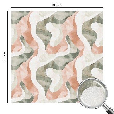 Színes hullámok Üvegfólia ablakra