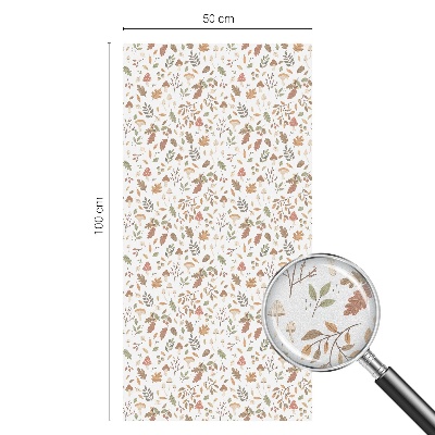 Őszi minták Öntapadós ablakfólia ólomüveg mintával