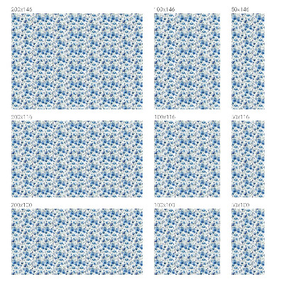 Akvarell virágok Belátásgátló fólia ablakra