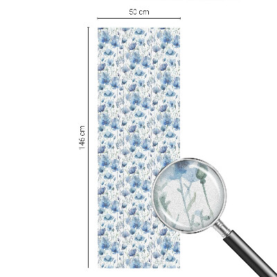 Akvarell virágok Belátásgátló fólia ablakra