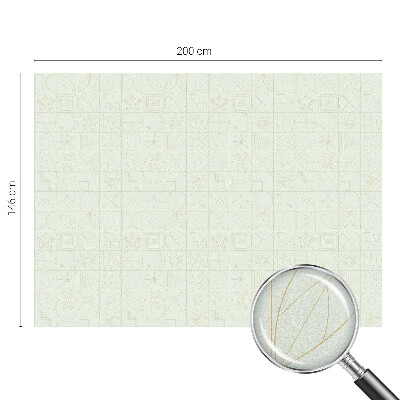 Geometrikus mozaik Öntapadós üvegfólia vitrázs mintával