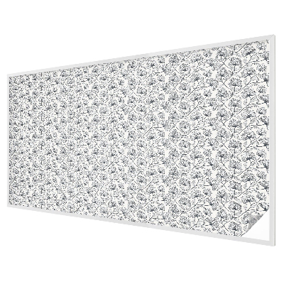 Botanikai motívum Öntapadós ablakfólia ólomüveg mintával