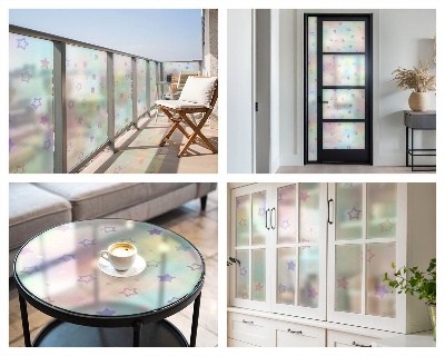 Szivárvány minták Ablaküveg fólia belátásgátló