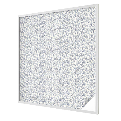 Virágminta Öntapadós üvegfólia vitrázs mintával