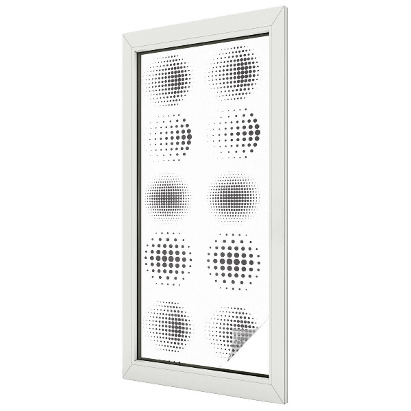 Pontozott körök Ablaküveg fólia belátásgátló