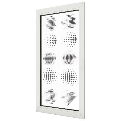 Pontozott körök Ablaküveg fólia belátásgátló