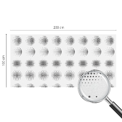 Pontozott körök Ablaküveg fólia belátásgátló