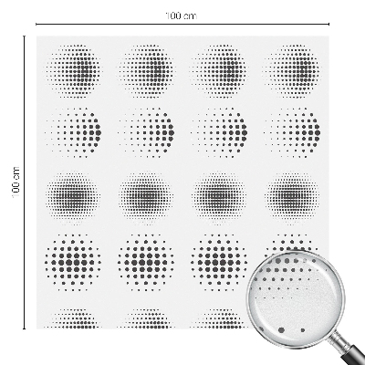 Pontozott körök Ablaküveg fólia belátásgátló