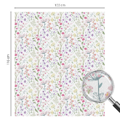 Virágos rét Öntapadós ablakfólia ólomüveg mintával