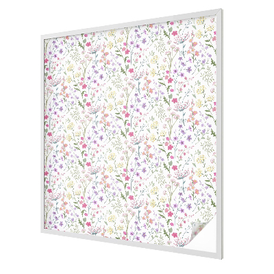 Virágos rét Öntapadós ablakfólia ólomüveg mintával