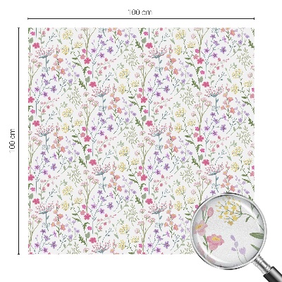 Virágos rét Öntapadós ablakfólia ólomüveg mintával