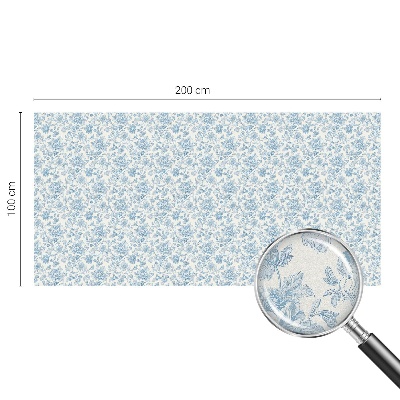 Virágminta Öntapadós üvegfólia vitrázs mintával