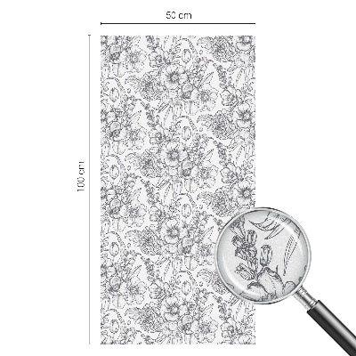 Florisztikai elegancia Belátásgátló fólia ablakra