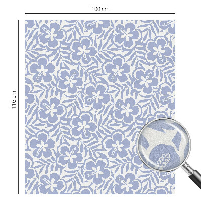 Hibiszkusz virágok Öntapadós ablakfólia ólomüveg mintával