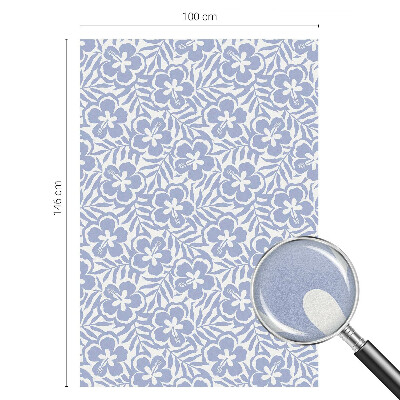 Hibiszkusz virágok Öntapadós ablakfólia ólomüveg mintával