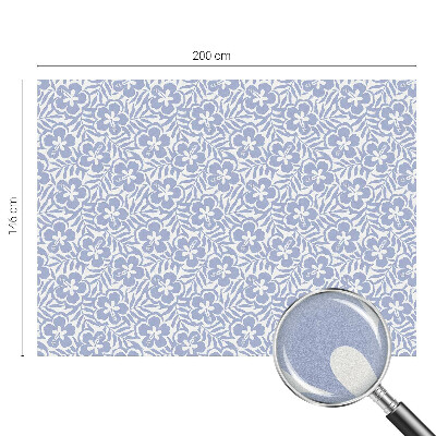 Hibiszkusz virágok Öntapadós ablakfólia ólomüveg mintával